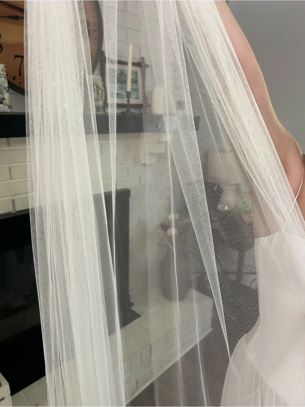 Sara Gabriel tulle chapel veil